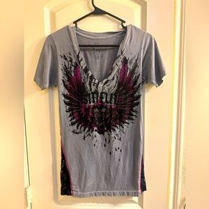 Women’s Medium Affliction Shirt with Bling!